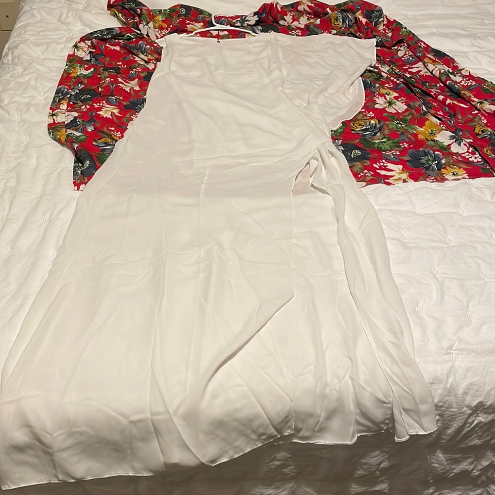 White asymmetrical Maxi dress from Greece, size S
